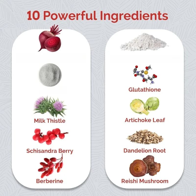 Ultra Liver Supplement with Milk Thistle & Dandelion Root Extract Rich in Antioxidants Promote Natural Detoxification 60Capsules
