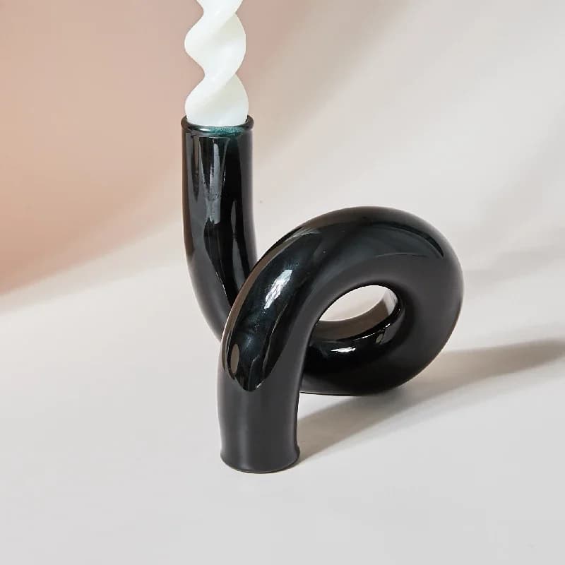Curved Glass Vase
