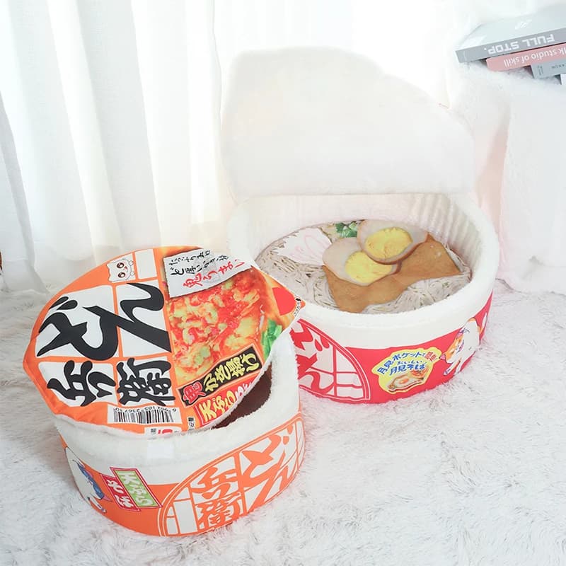 Noodle-Shaped Fleece Pet Bed