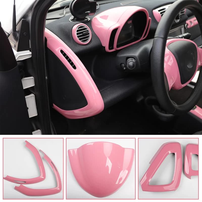Pink ABS Interior Protective Shell Mercedes Smart 451
