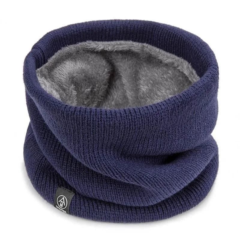Winter Knit Neck Scarf with Mask Coverage