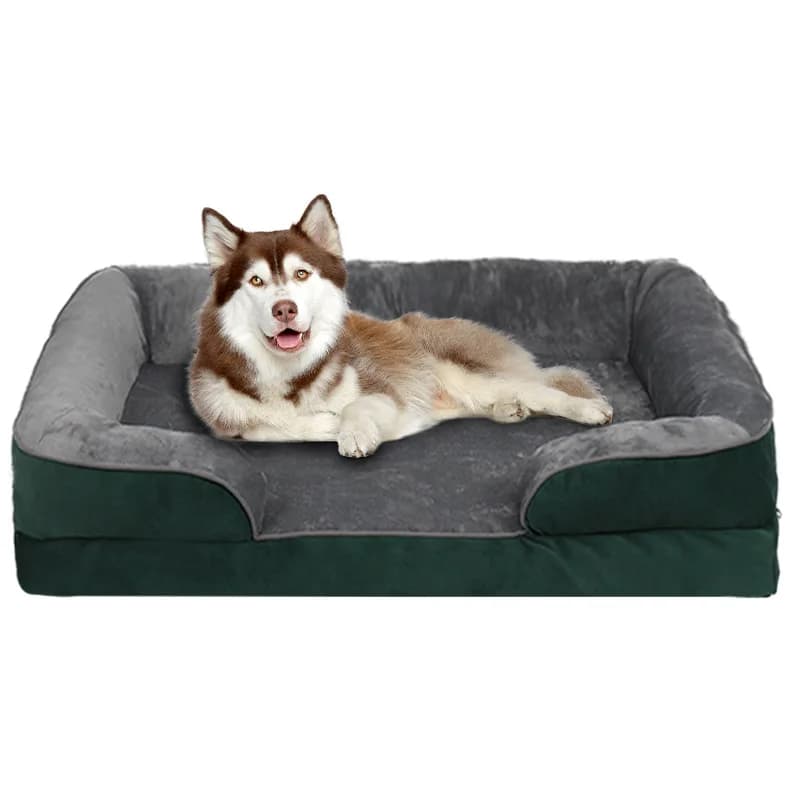 Large Orthopedic Dog Bed with Bolsters