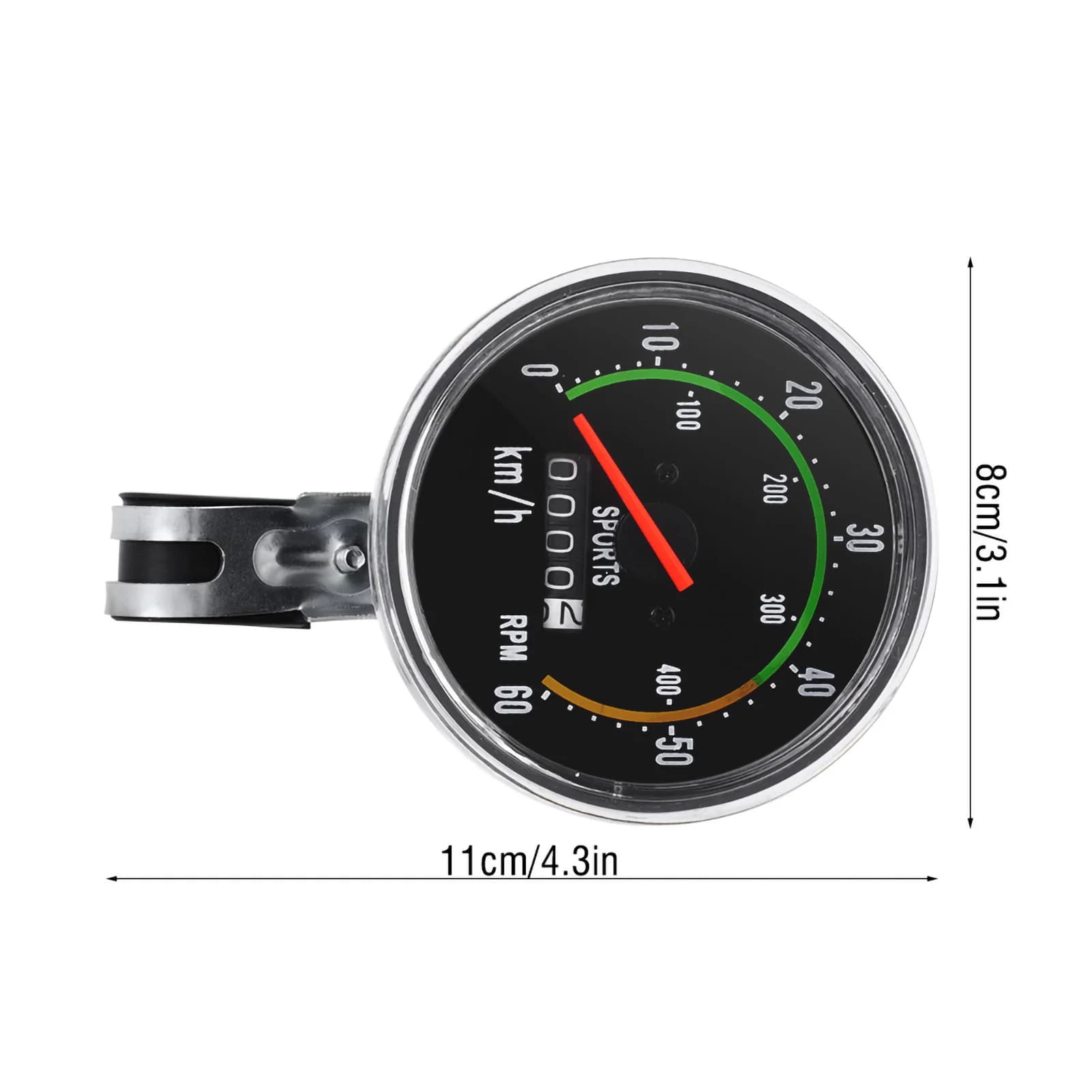 Mechanical Bicycle Speedometer and Odometer