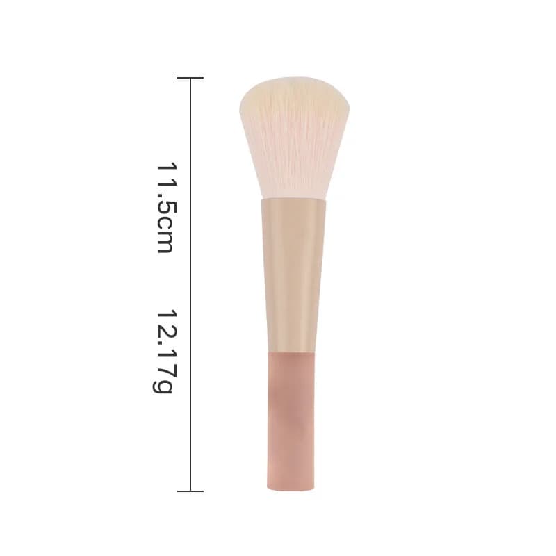 Makeup Brush Set,Portable Brush Set with Ultra‑Soft Fiber Bristles, Including Powder Brush, Stippling Brush and Blush Brush