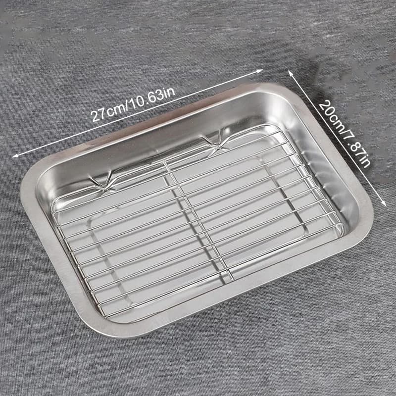 Stainless Steel Baking Pan Set with Cooling Rack