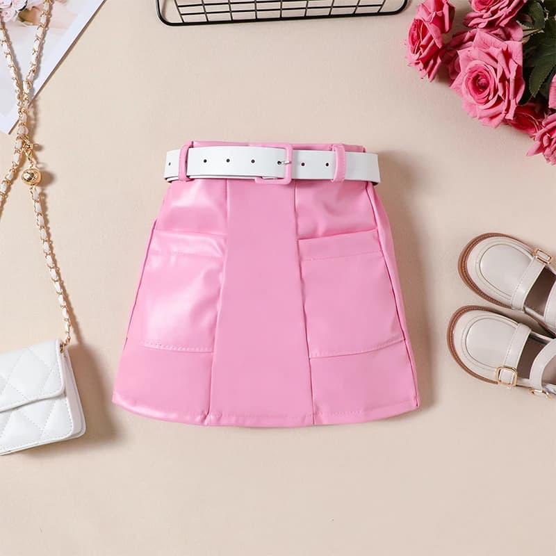 Girls Long Sleeve Top and Skirt Set