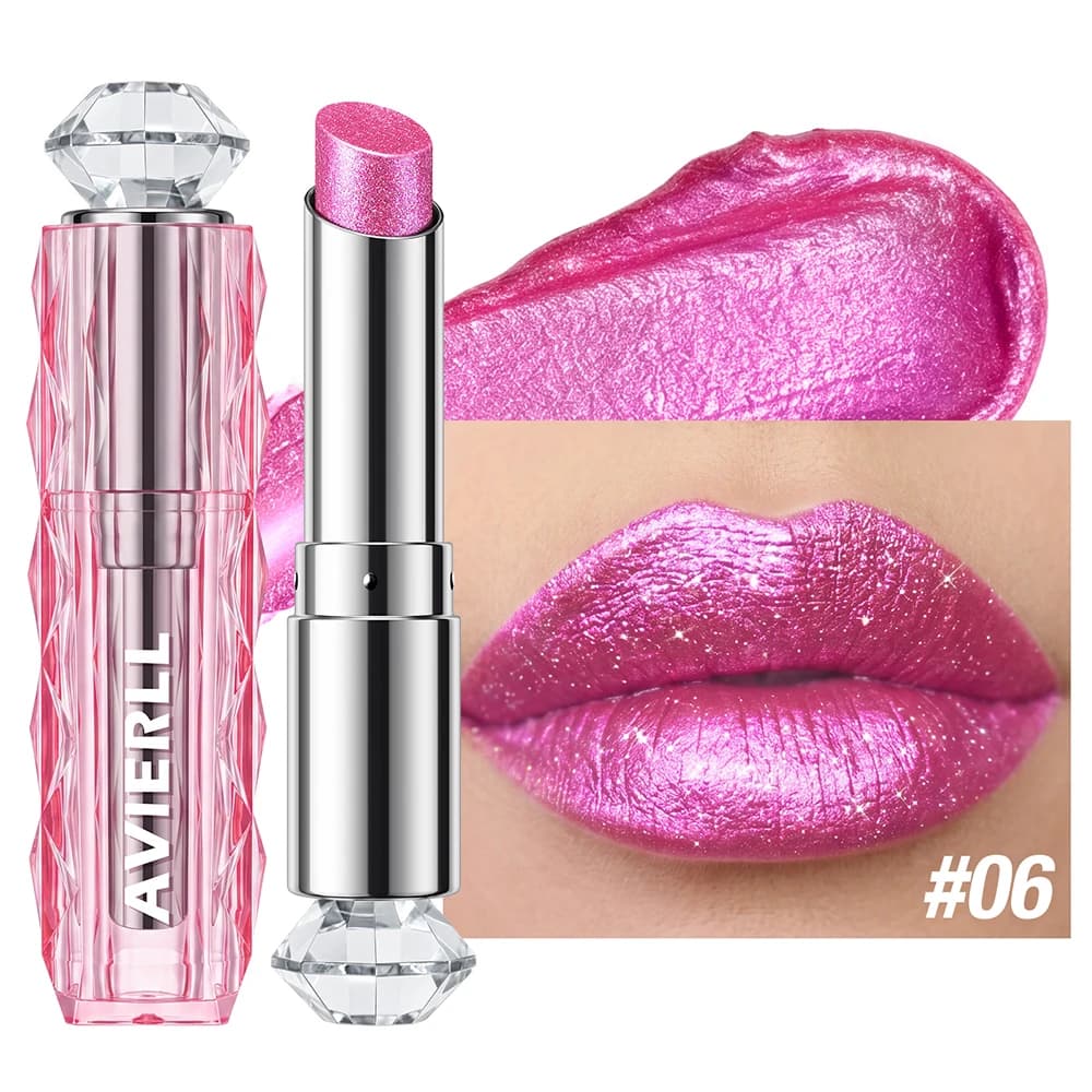 Color Shifting Glitter Lipstick with Shimmer