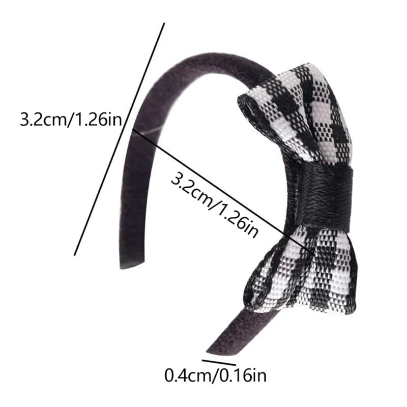 Mini Bow Hoop Headband for Dolls