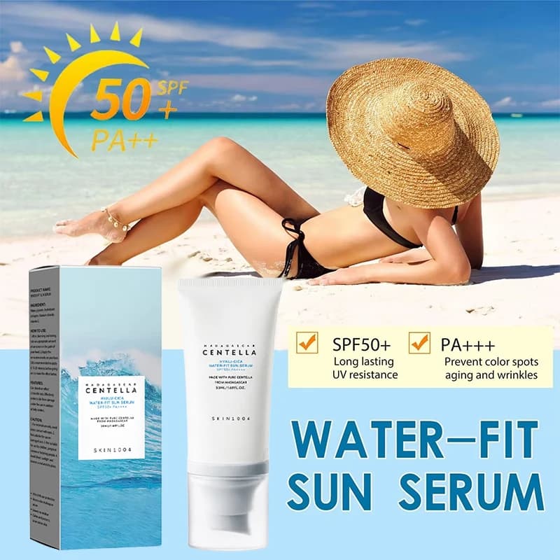 50+ Facial Sunscreen Centella Protector Solar Sunblock Skin Whitening Cream Korean Moisturizing Protector Care Body Sunscreen