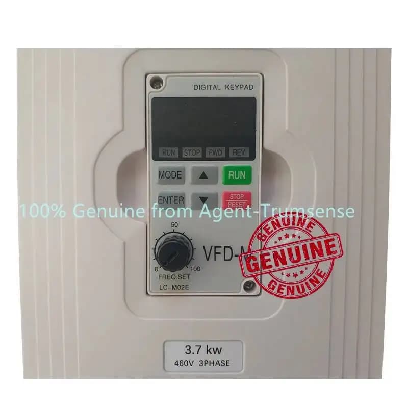 Delta Inverter 3.7 KW VFD037M43A 3 Phase 380V to 460V Rated 8.2A 100% New 3700 W VFD Series Variable Speed AC Motor Drive