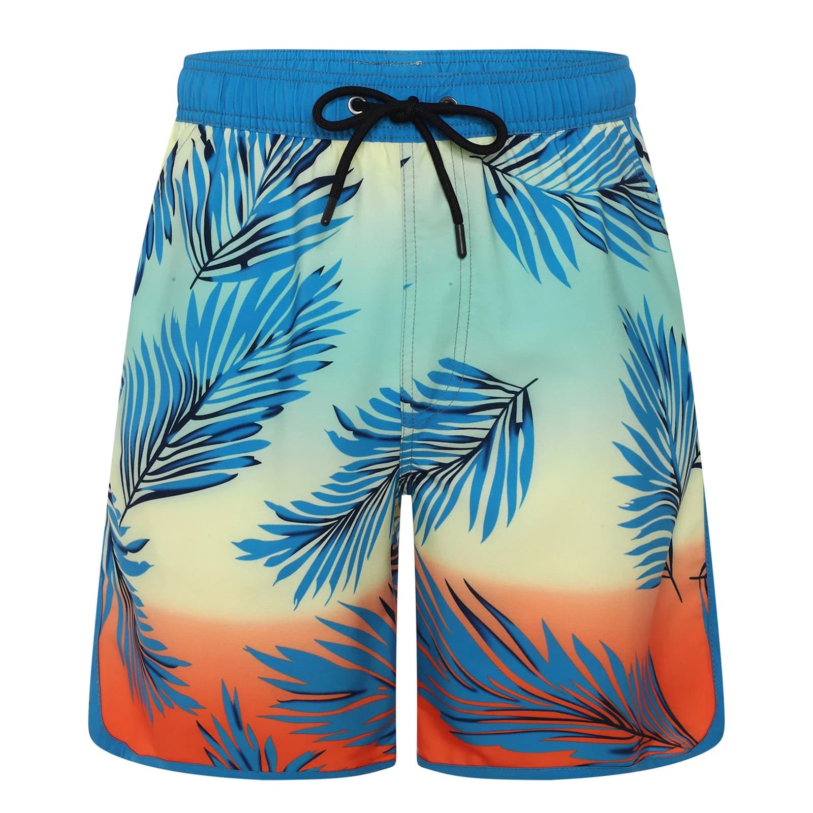 Men's Printed Swim Trunks with Pockets