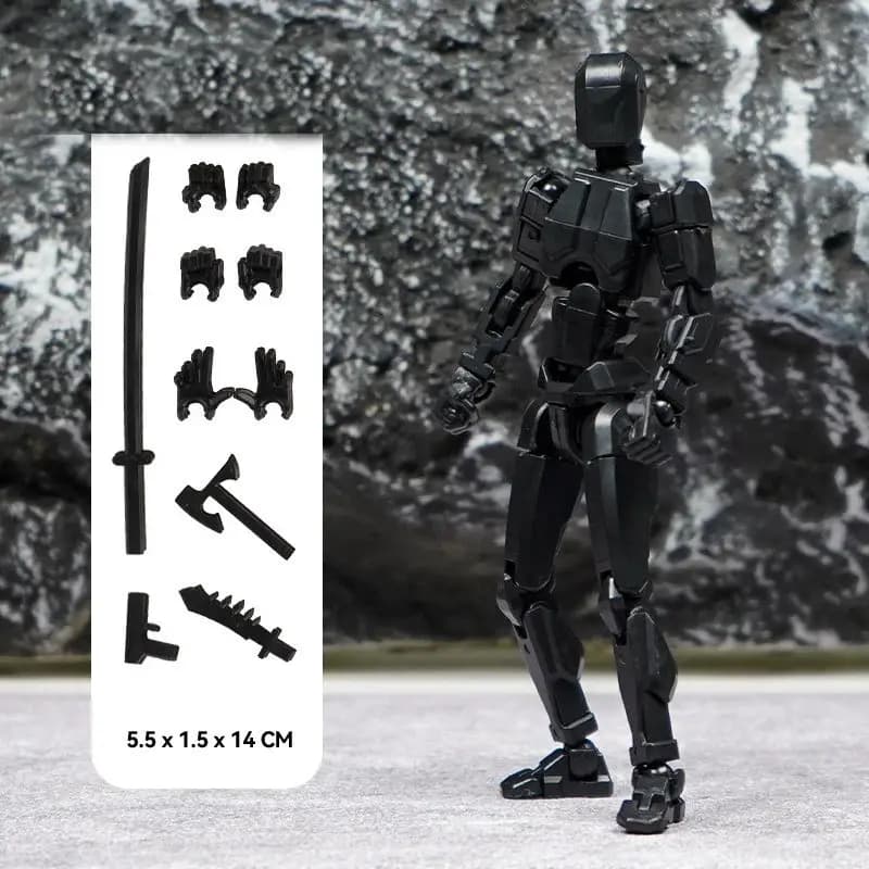 Multi-Jointed Action Figure with Accessories