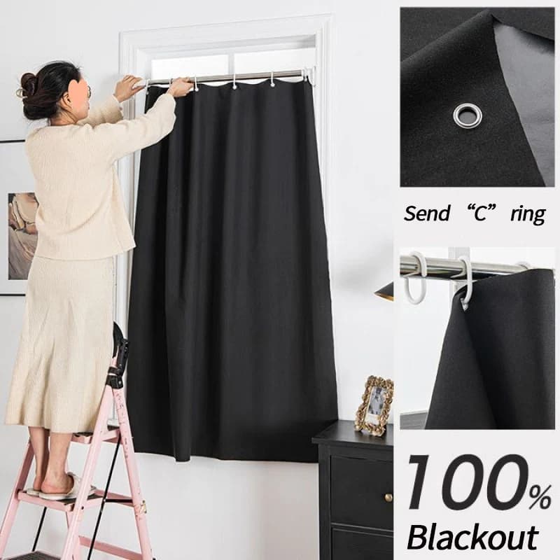 Blackout Window Curtains Rod Pocket
