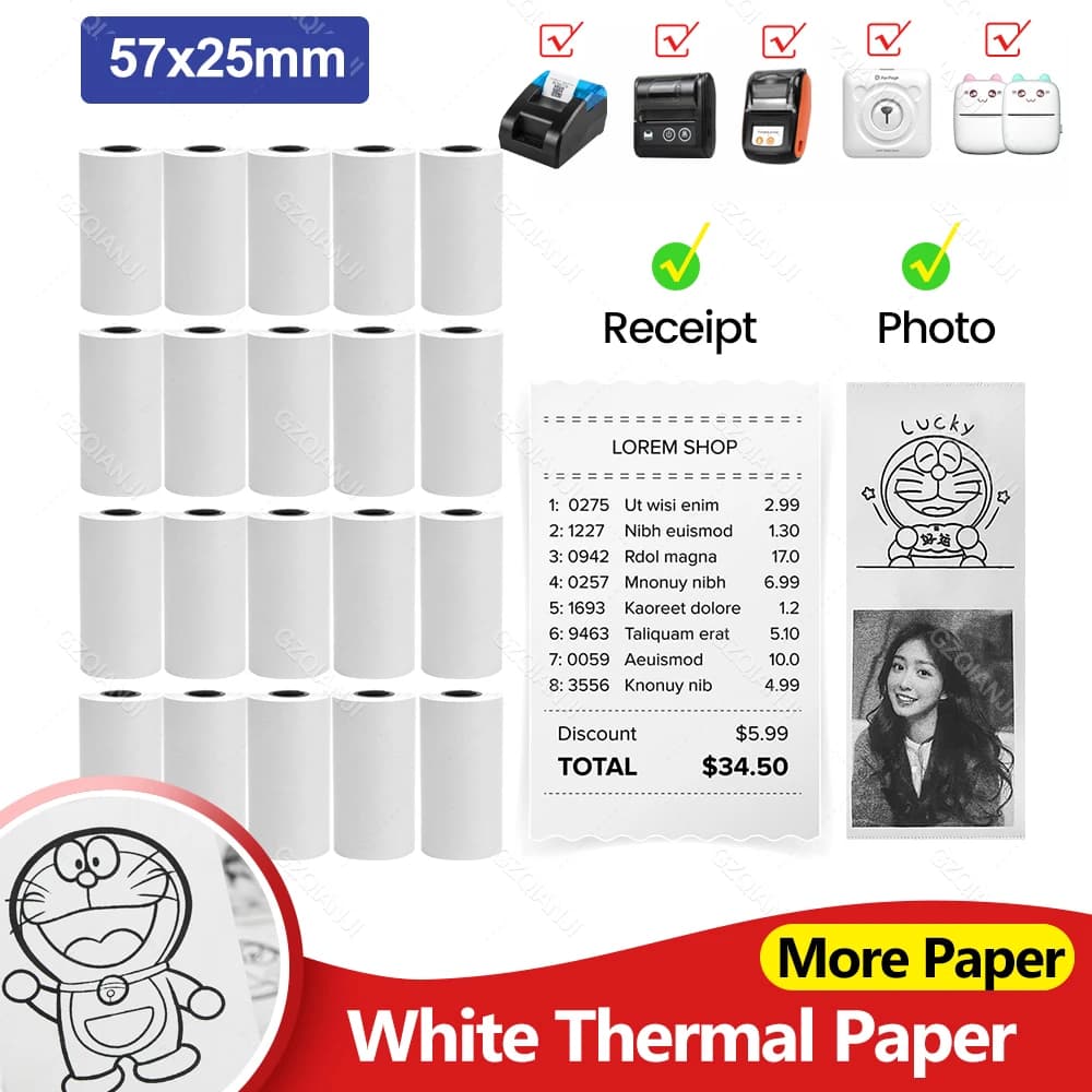 Thermal Paper Rolls for Portable Printers