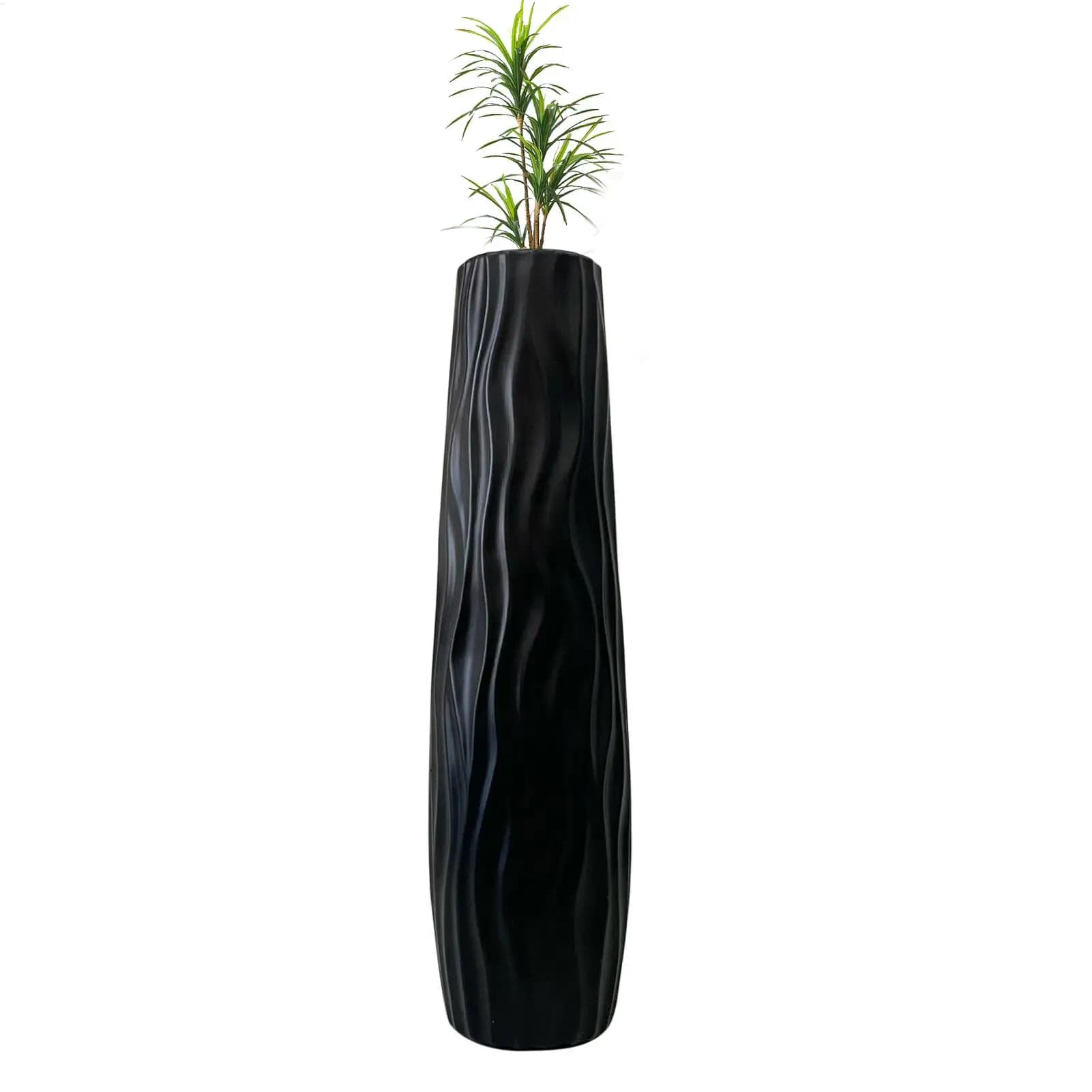 Tall Textured Floor Vase