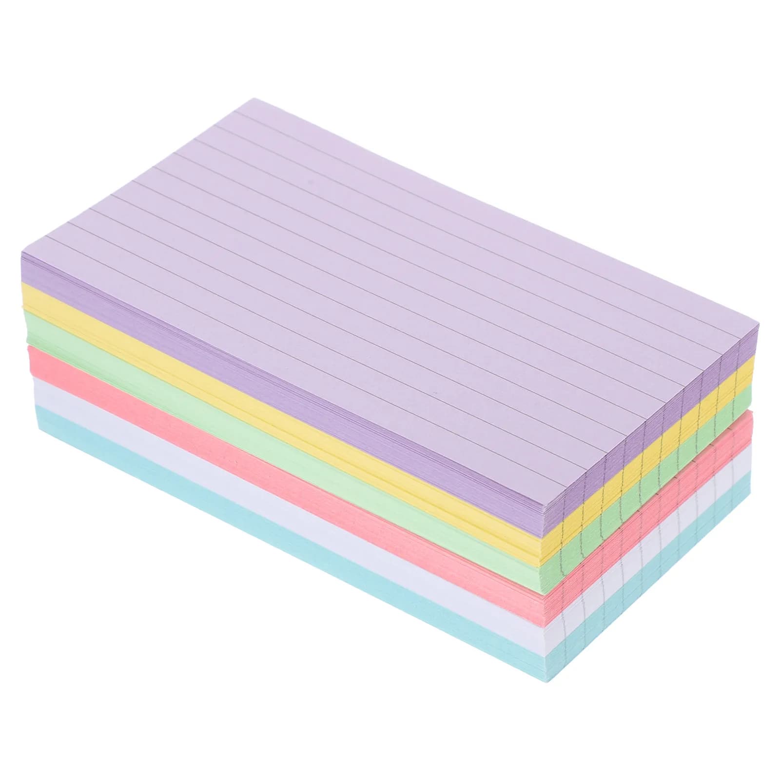Colored Index Cards 300 Sheet Set Ruled Blank