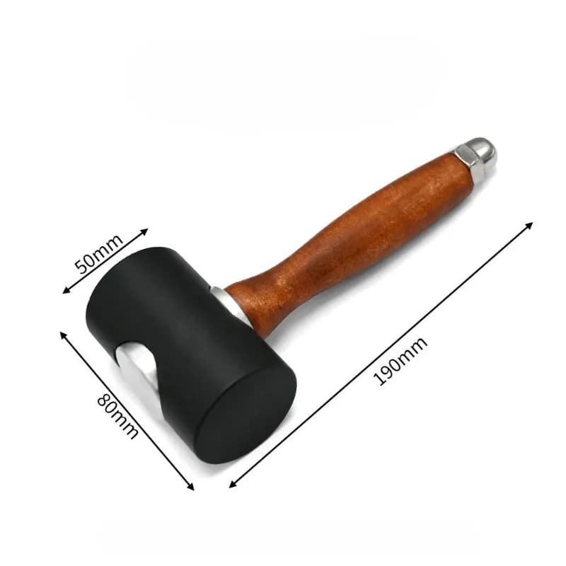 Nylon Material Hammer Tool with Wood Handle Home Hand Tool Suit for Leather Arts Crafts Carving Tools Supplies