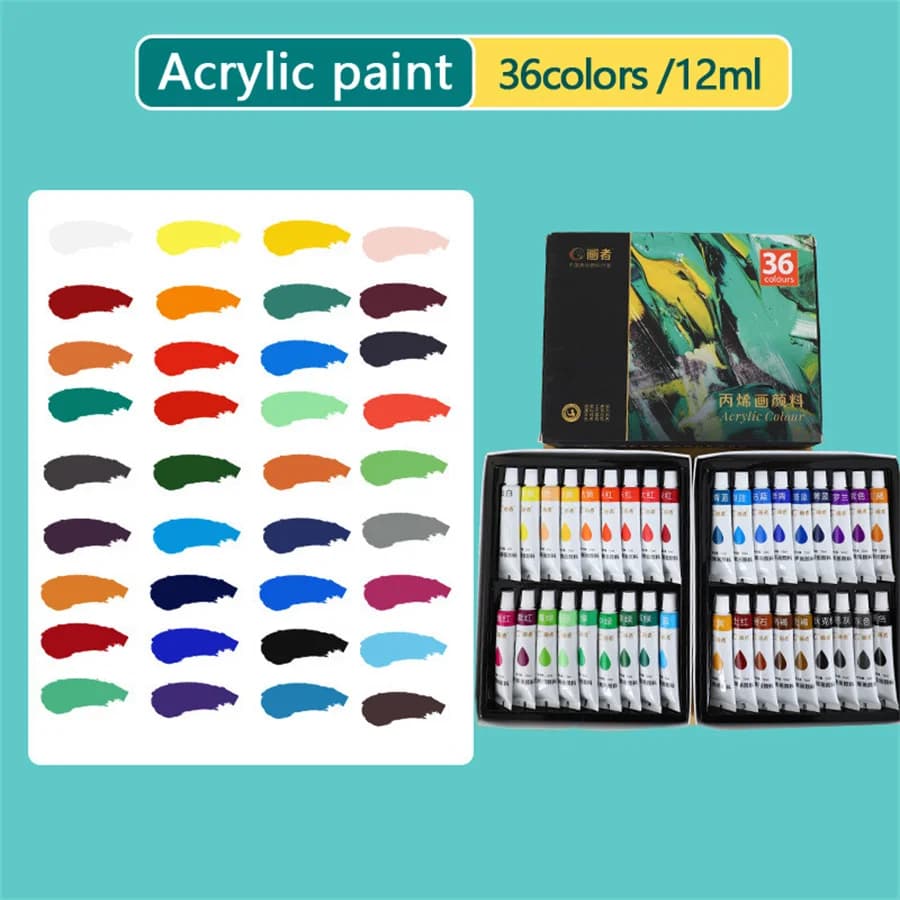 Acrylic Paint Set, 36 Colors