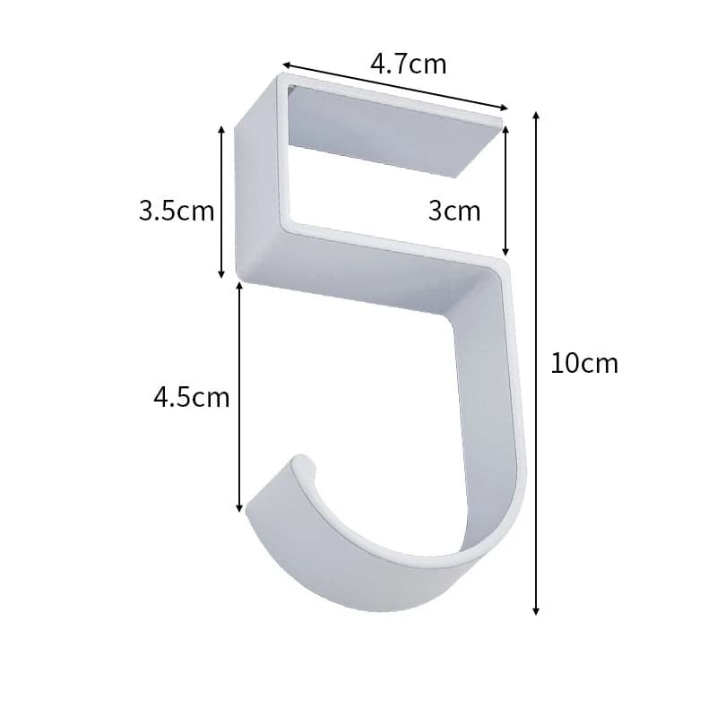 Desk Hook Organizer Anti-Slip Design Sleek Black White for Office Student Desk Organization Bag Storage Utility Hooks