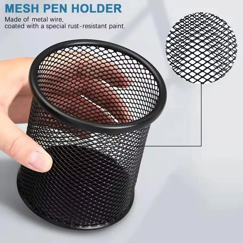 Mesh Desk Organizer Office Supplies Caddy With Pencil Holder And Storage Baskets Stationery Holder Office Supplies For Desktop