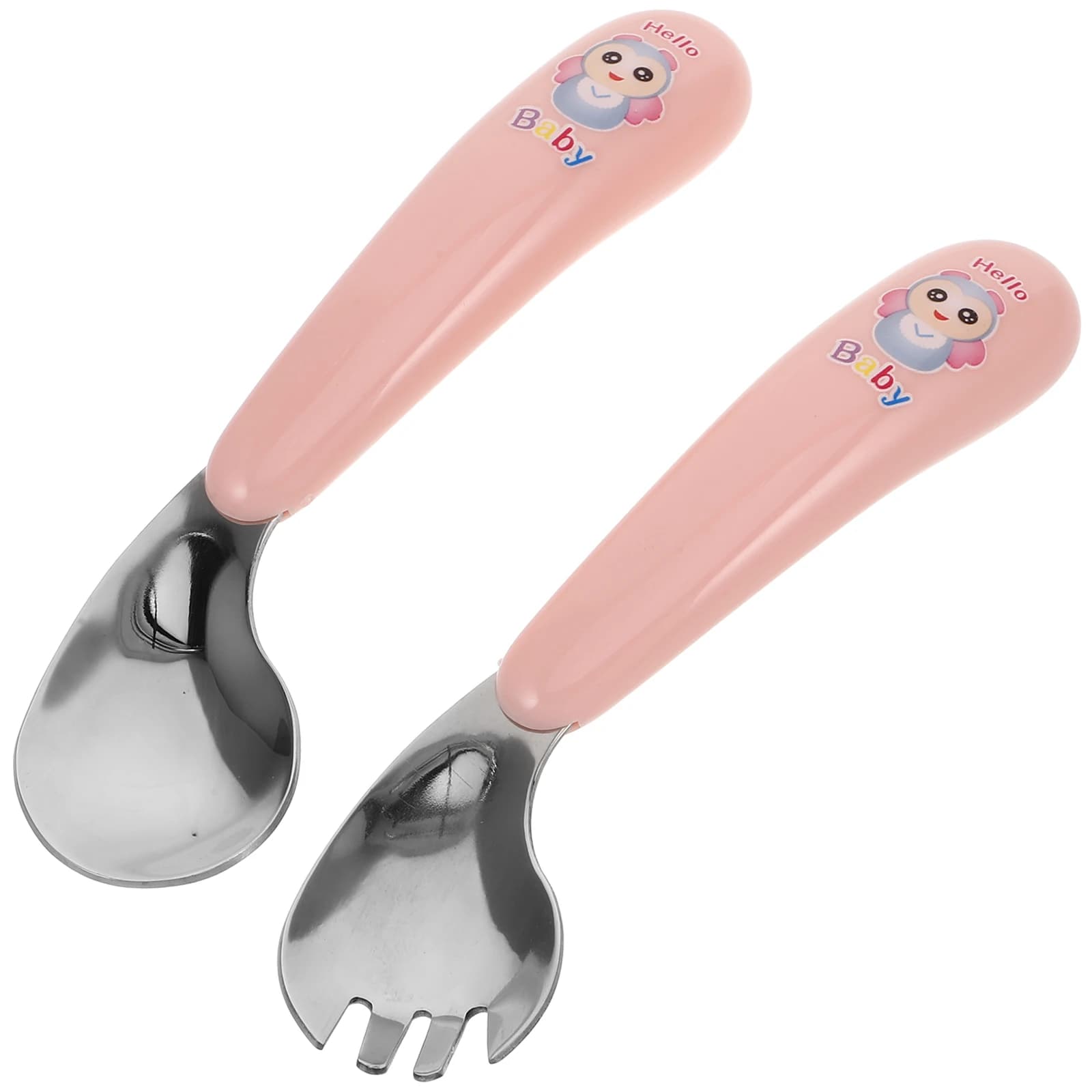 Curved Spoon Children's Stainless Steel Utensil Set