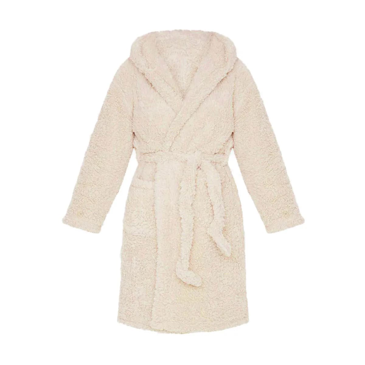 Women's Winter Plush Animal Ears Hooded Night Robe