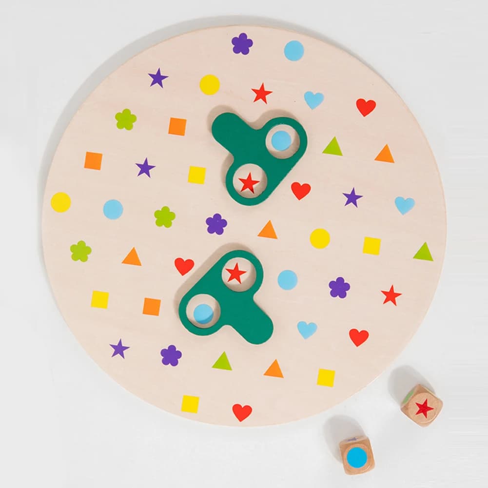 Wooden Shape Matching Puzzle Game