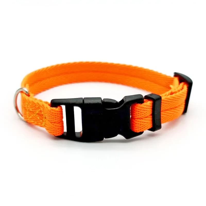 Solid Color Dog Collar for Medium & Small Dogs