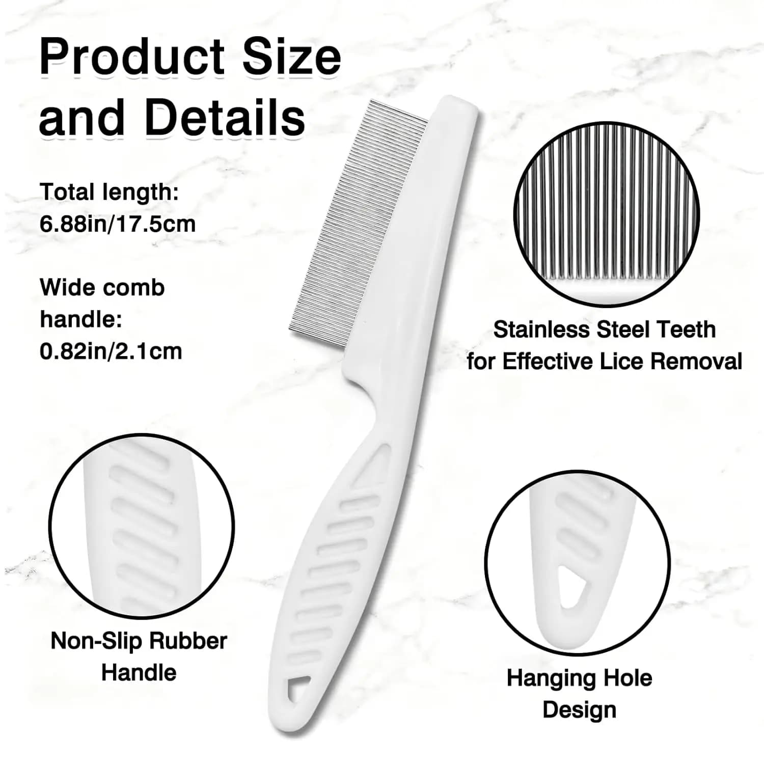 Pet Grooming Kit with Massage and Thick-Tooth Comb