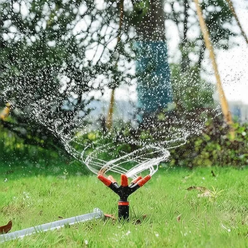 Garden 360 Degrees Rotary Water Sprinkler Automatic Lawn Irrigation for Plants Vegetable Field Easy Use