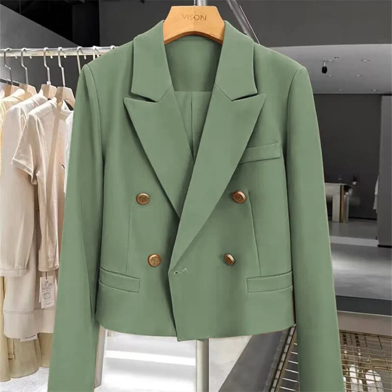 Women's Double-Breasted Tailored Blazer