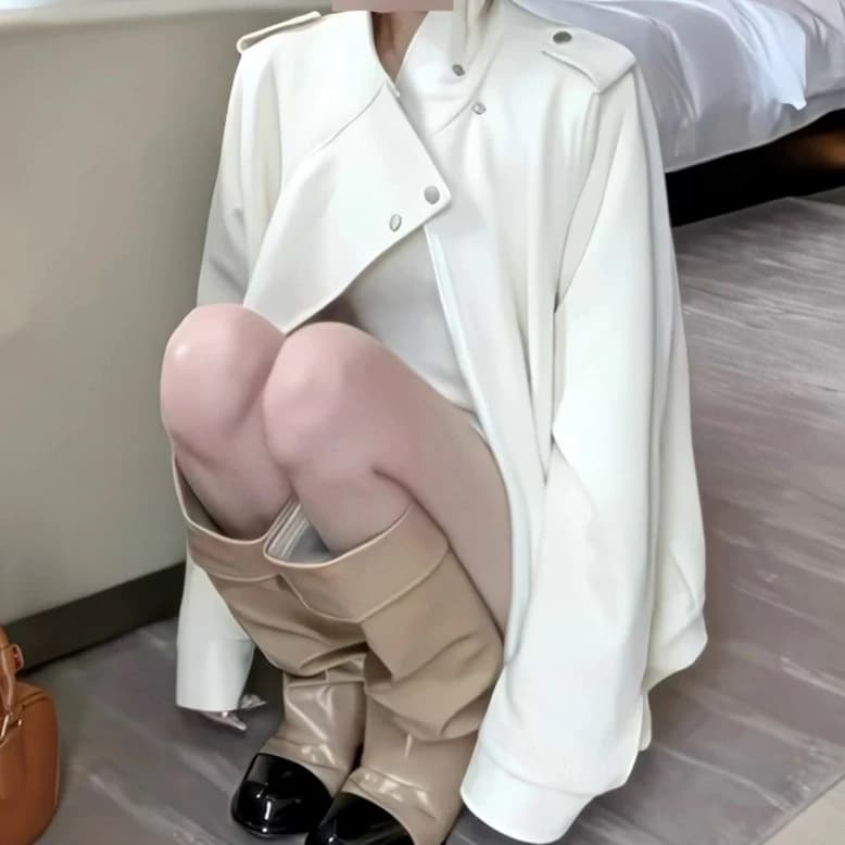 Women's Turndown Collar Coat Jacket