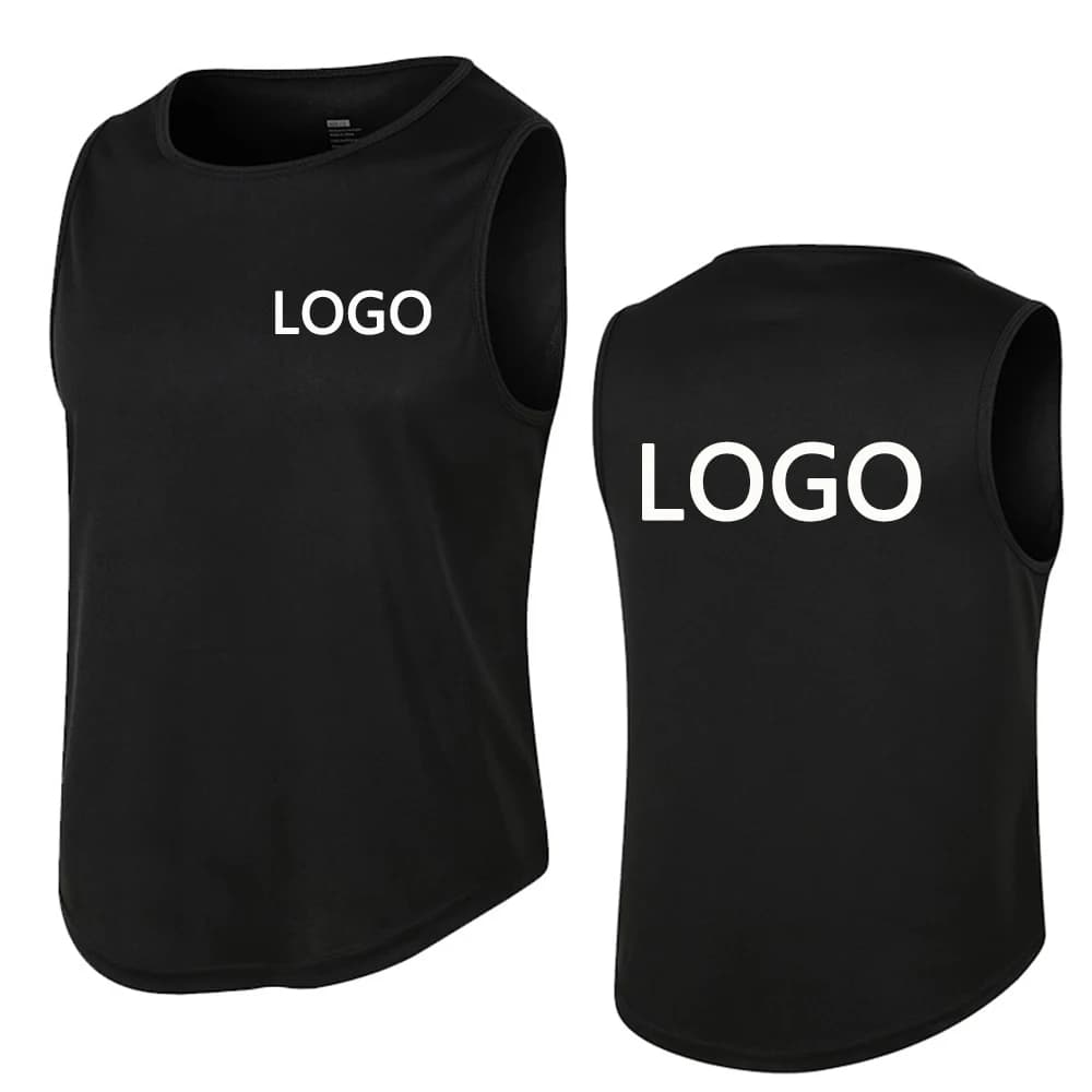 Men's sports vests, customize your number and logo, team uniforms, breathable and sweat-wicking lightweight sweatshirt tops