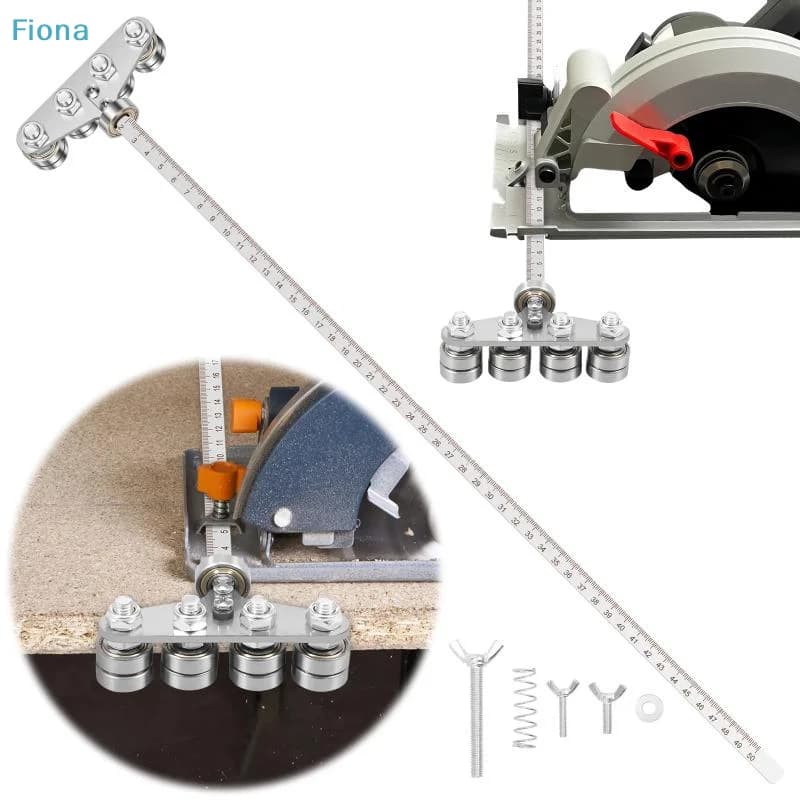 Circular Saw Straight Edge Guide with Roller Bearing