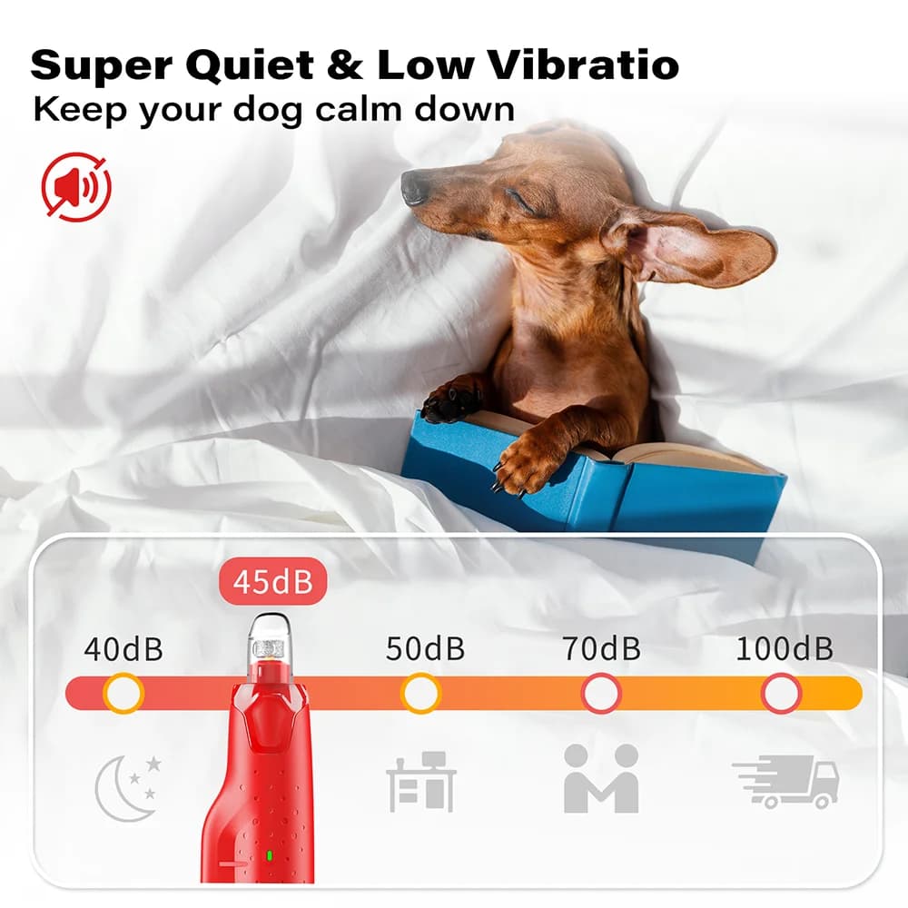 Dog Nail Grinder with LED Light