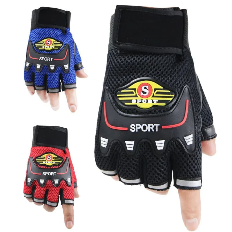 Men's Half Finger Cycling Gloves Breathable Mesh