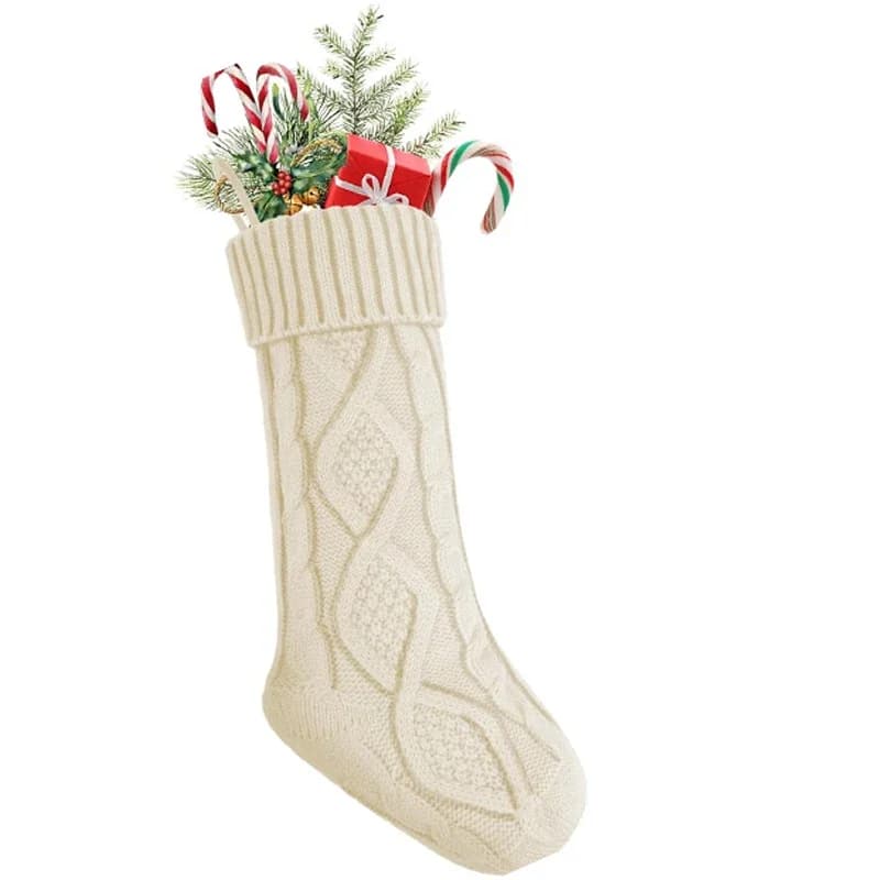 Christmas Knitted Stocking 45cm