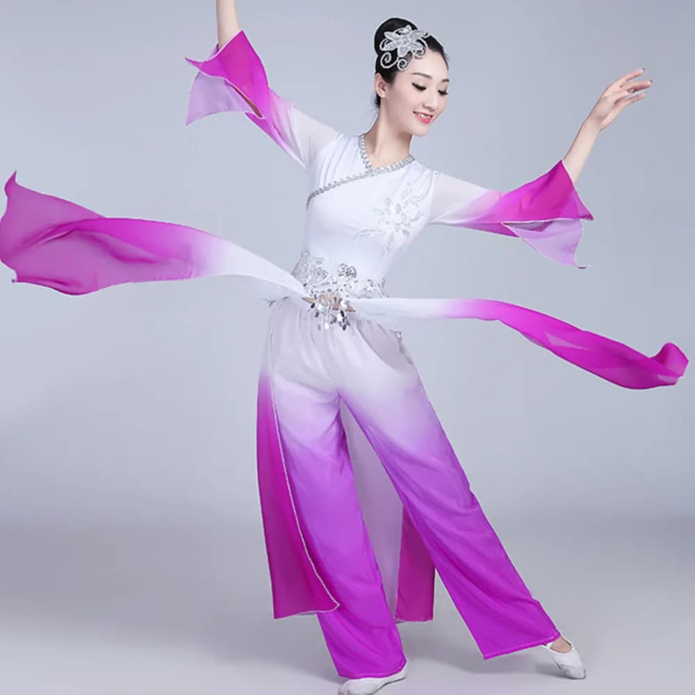 Women's Traditional Chinese Folk Dance Costume