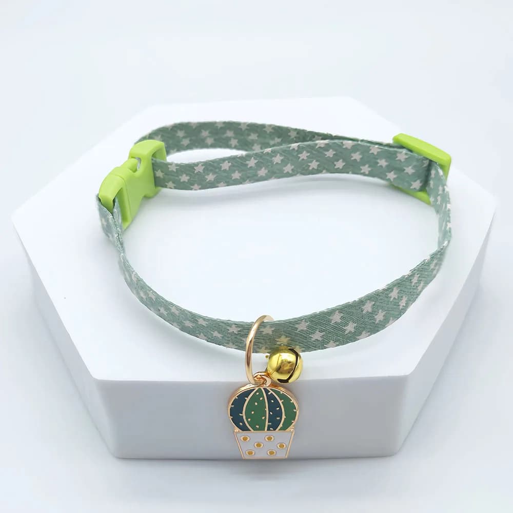 Adjustable Small Dog and Cat Collar with Bell