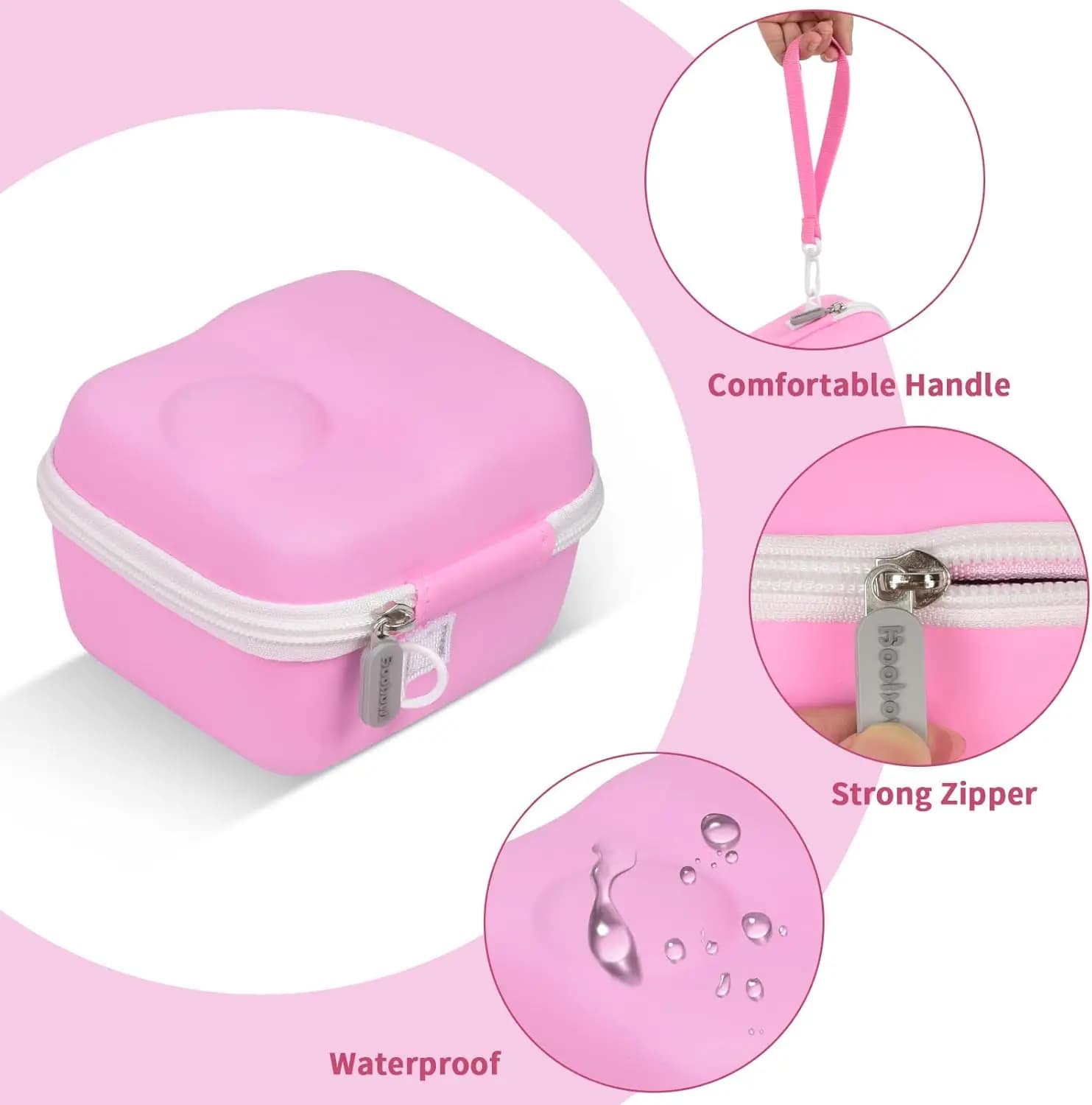 Kids Camera Storage Case with Accessories Pocket