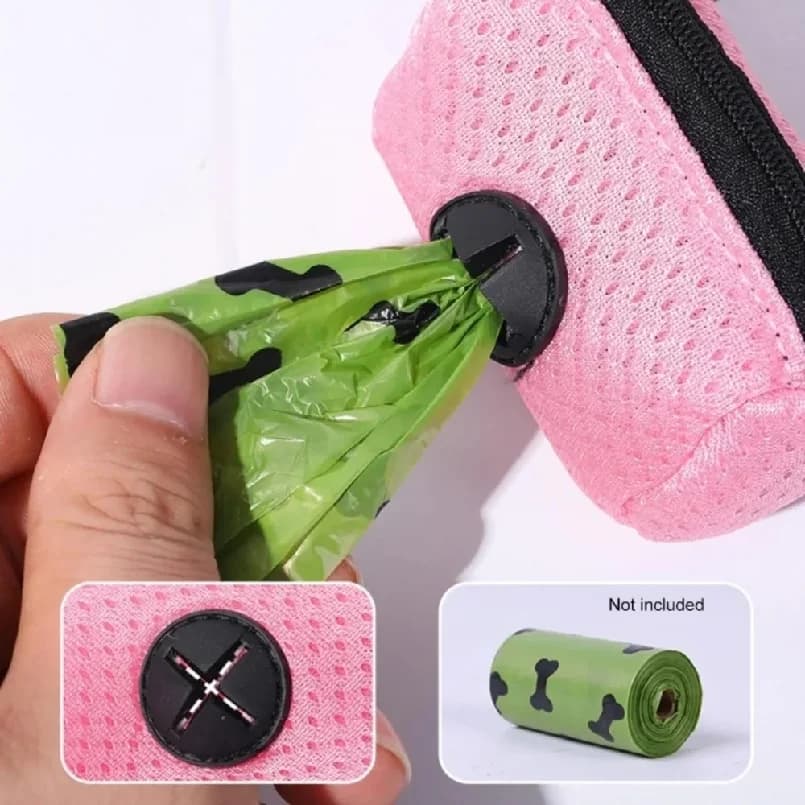 Portable Dog Poop Bag Holder Leash Attachment