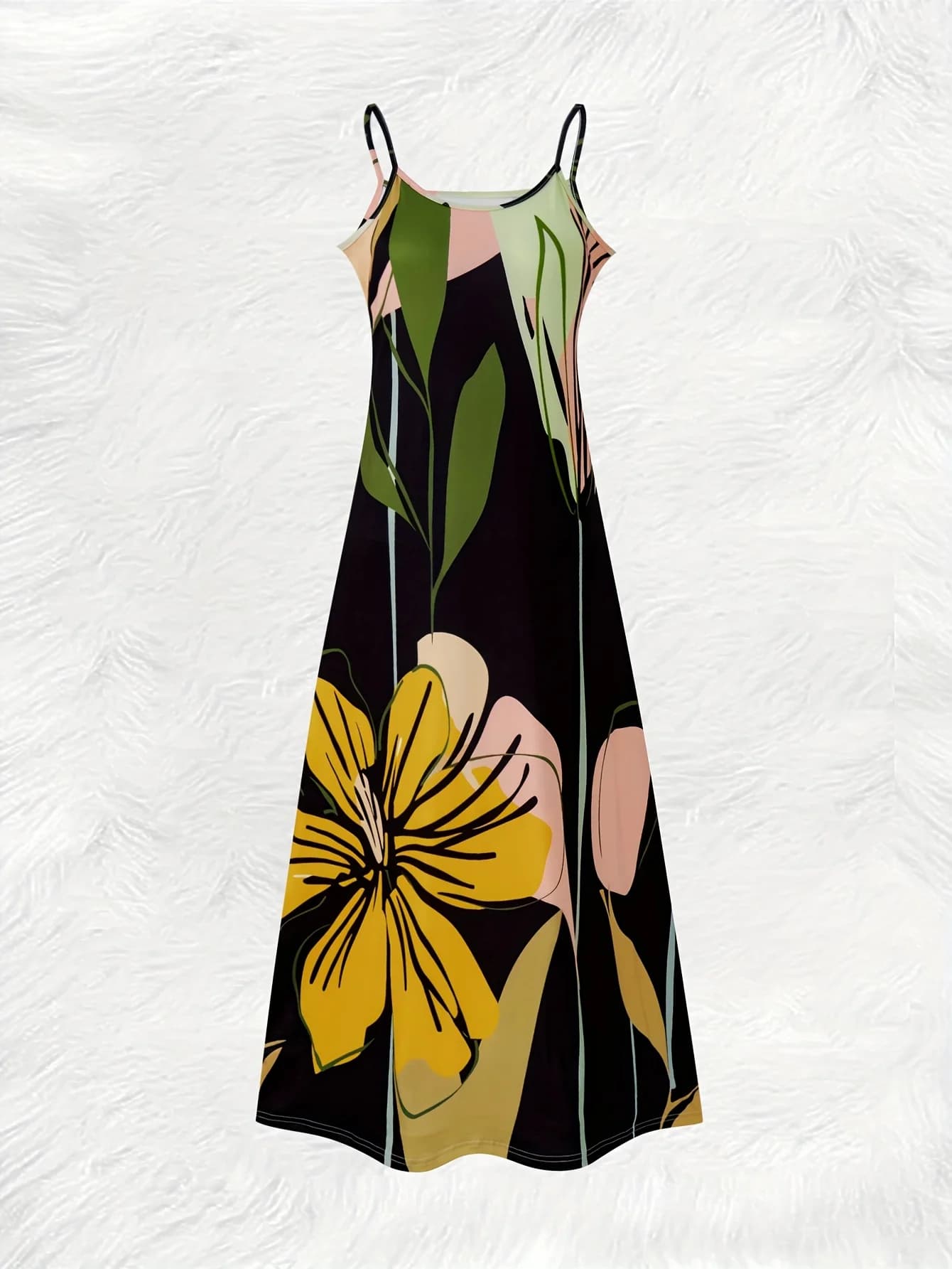 Summer Floral Print A-Line Dress