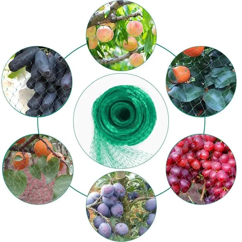Garden Netting Green Woven Mesh Protect Plants Fruits Flowers Trees Stretch Fencing Durable Net Stops Birds Deer Animals