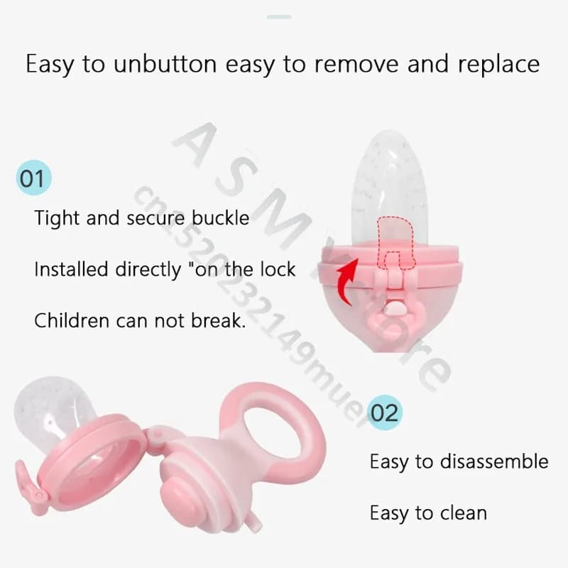 Baby Fresh Fruit Silicone Feeding Nibbler Bottle