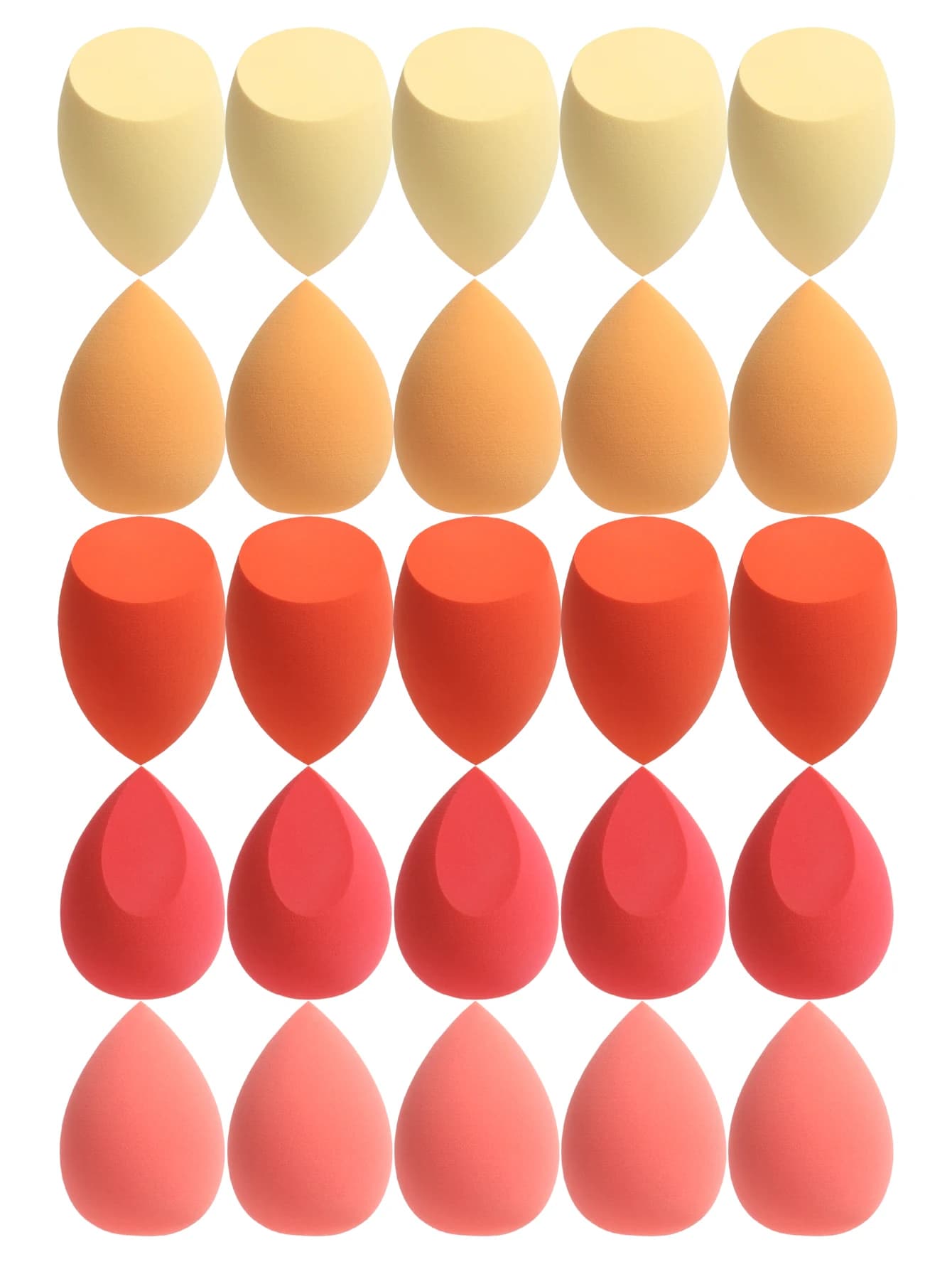 25 Beauty Eggs (Makeup Sponges), Foundation Makeup Mixed Beauty Sponges, Flawless Application for Liquid, Cream and Powder, Multi-Color Makeup