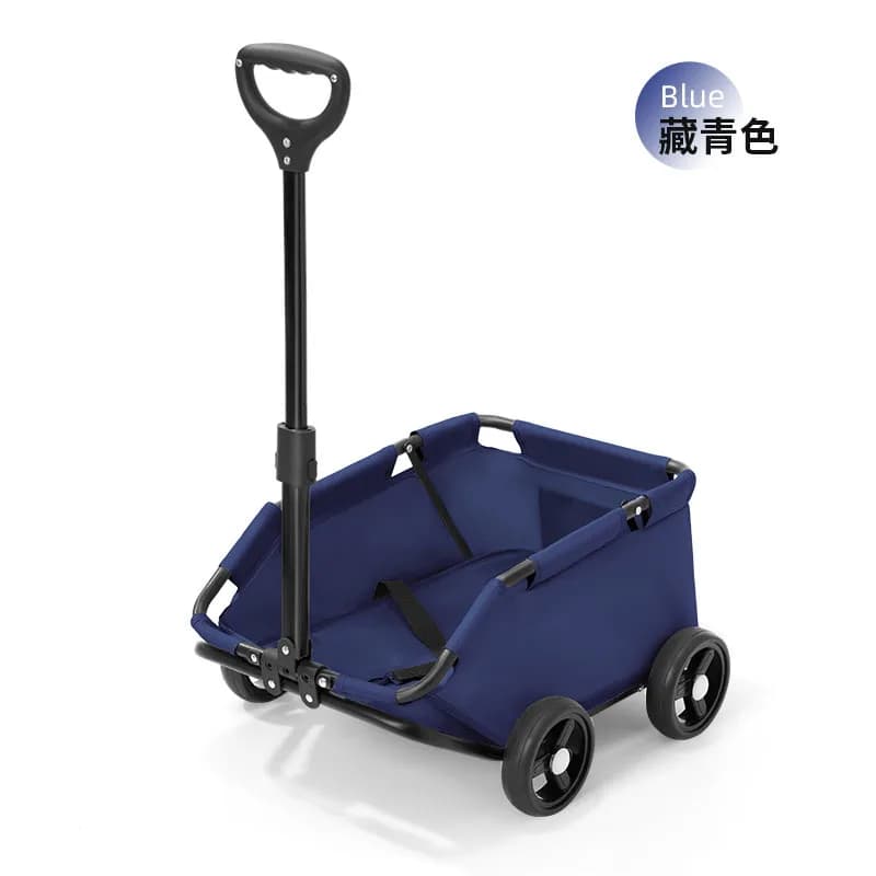 Foldable Pet Travel Wagon with Rolling Cart