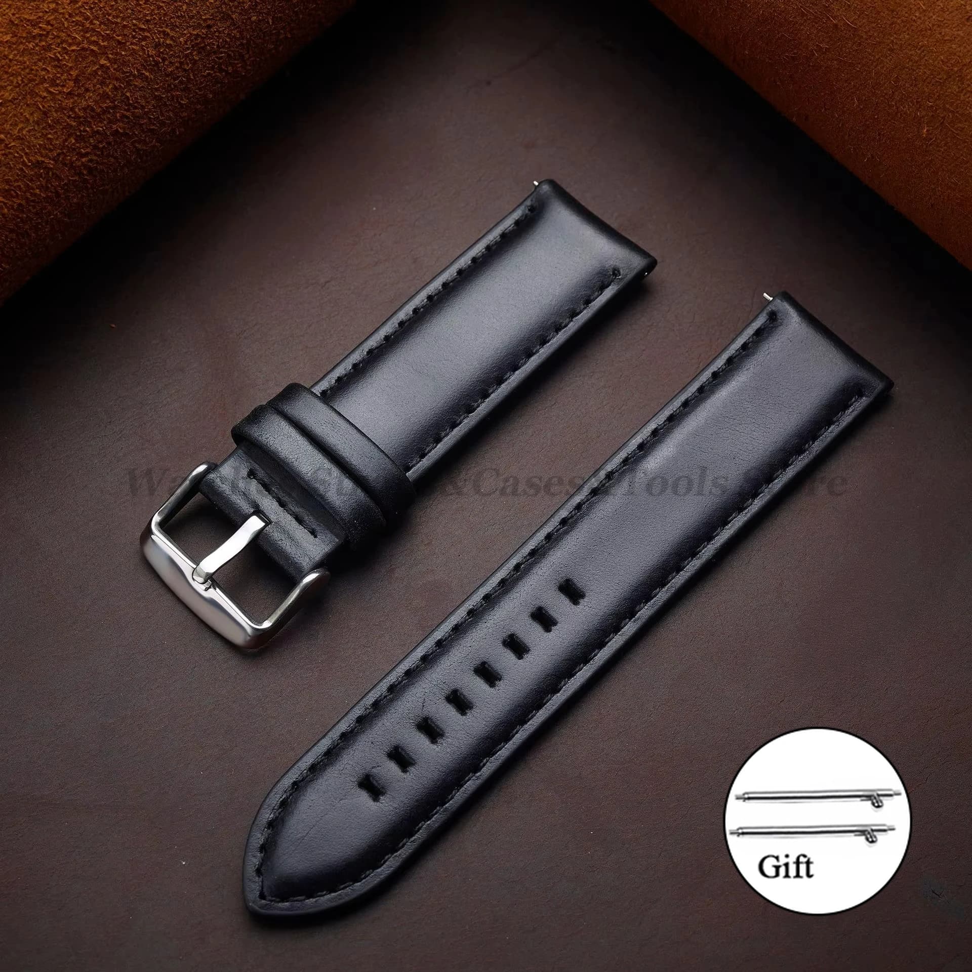 Leather Watch Strap with Quick Release