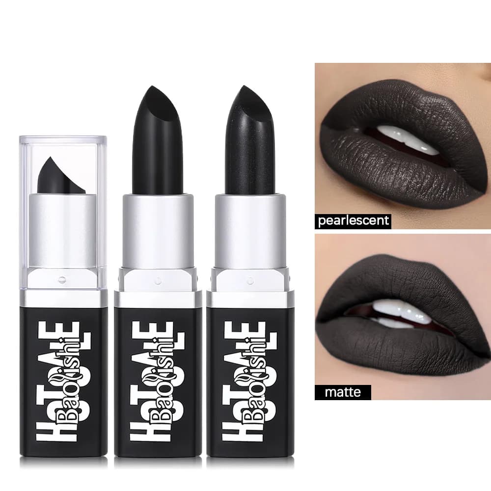 Matte Black Waterproof Lipstick