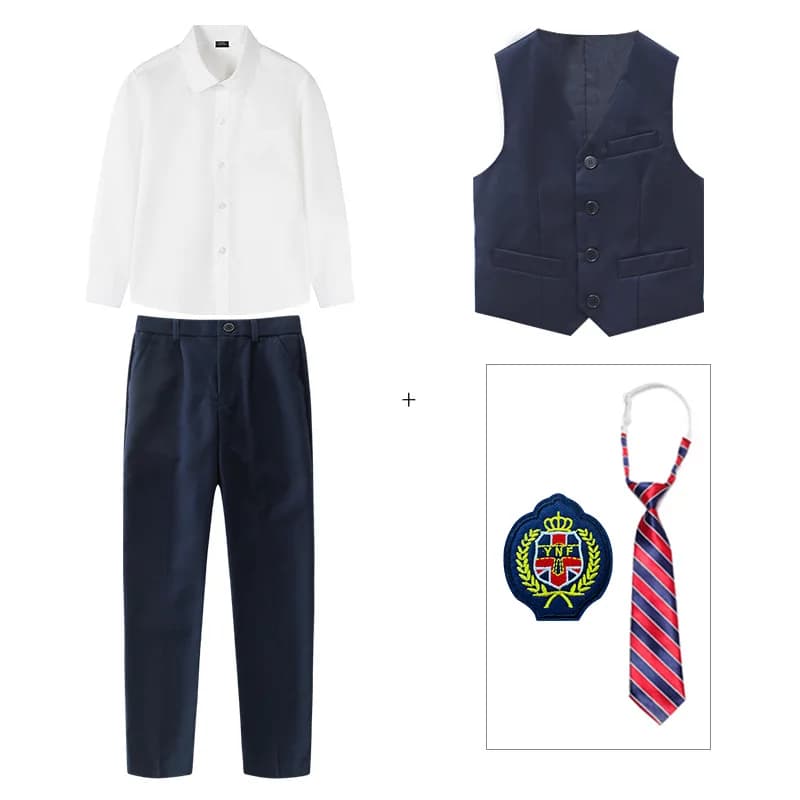 England Style School Uniform Spring Autumn Suit