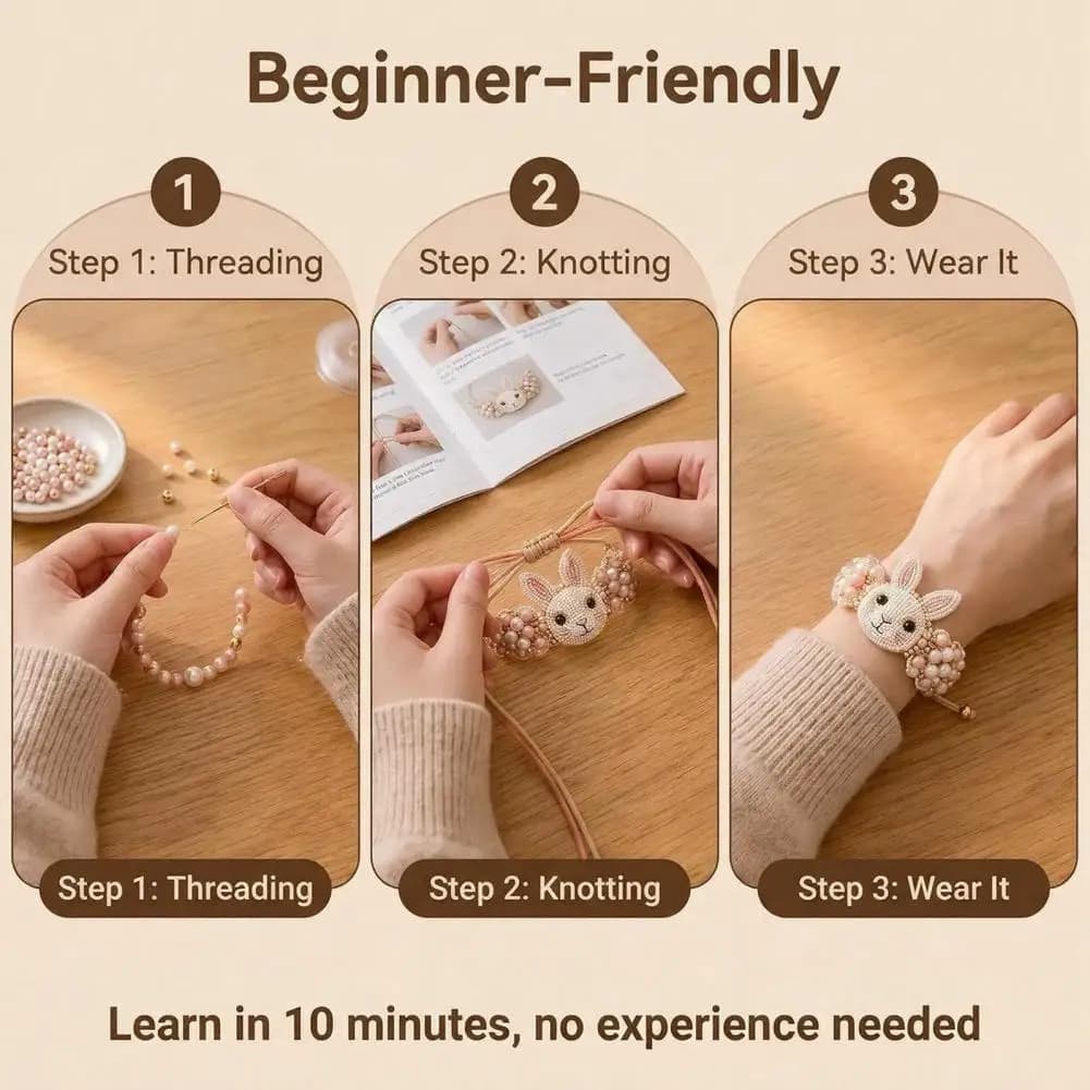DIY Beaded Bracelet Making Kit With Charms